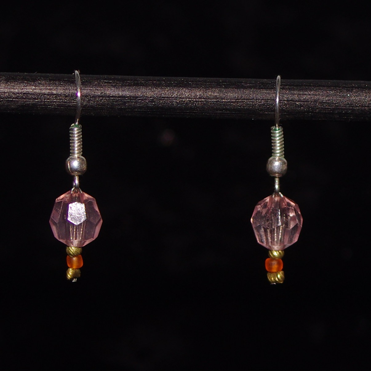 Chinese lantern Earrings- Pink and Orange