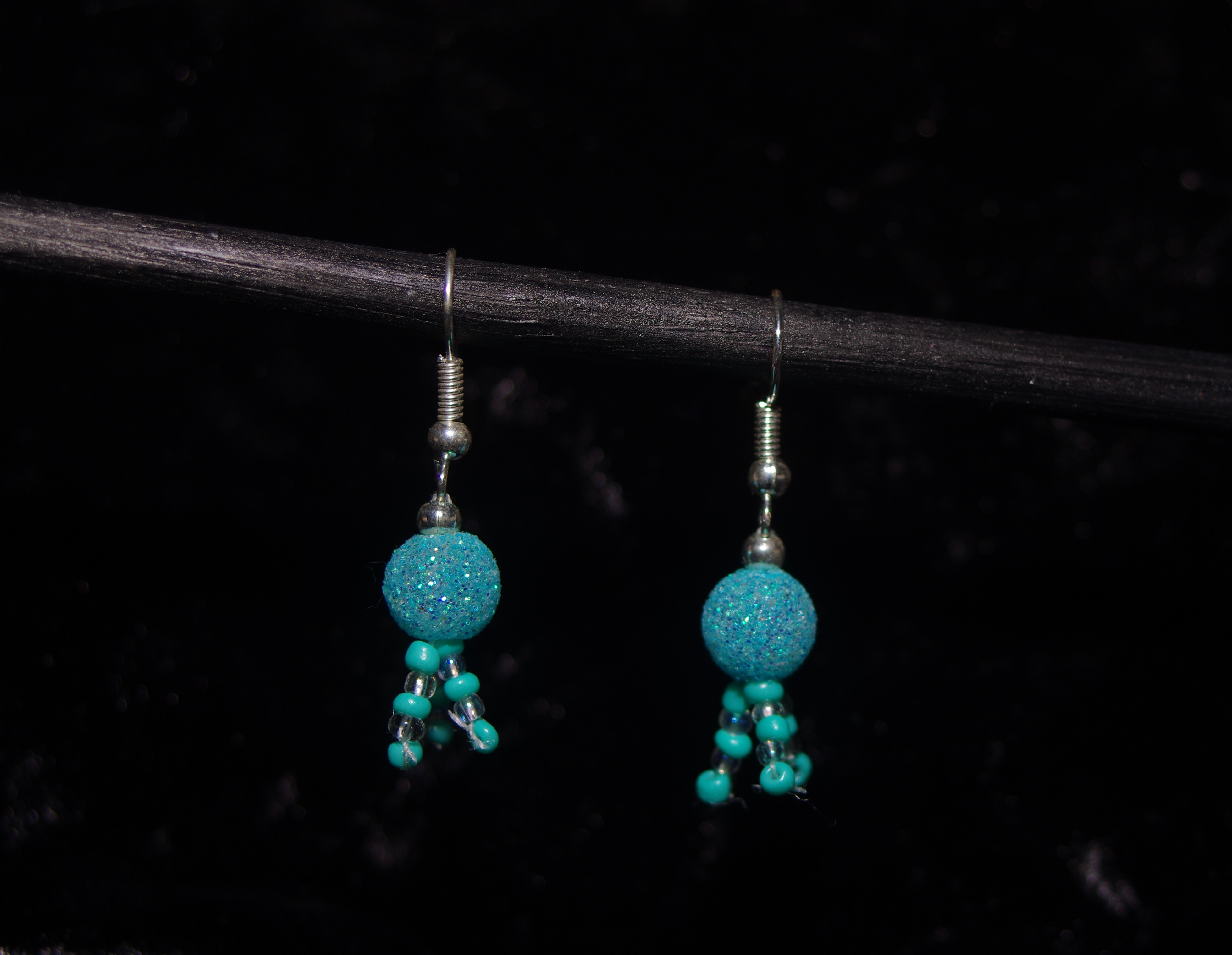 Sparkle Streamer Globe earrings